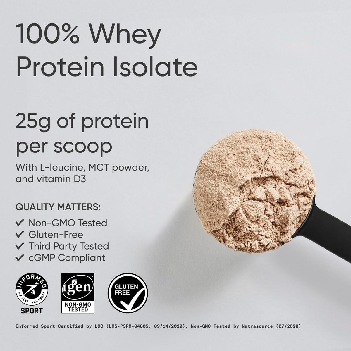 Sports Research Whey Protein Isolate – Sports Nutrition Protein Powder 25g per Serving – 5lb Bag Whey Protein – Dutch Chocolate Bulk Protein Powder, 60 Servings(Dutch Chocolate)