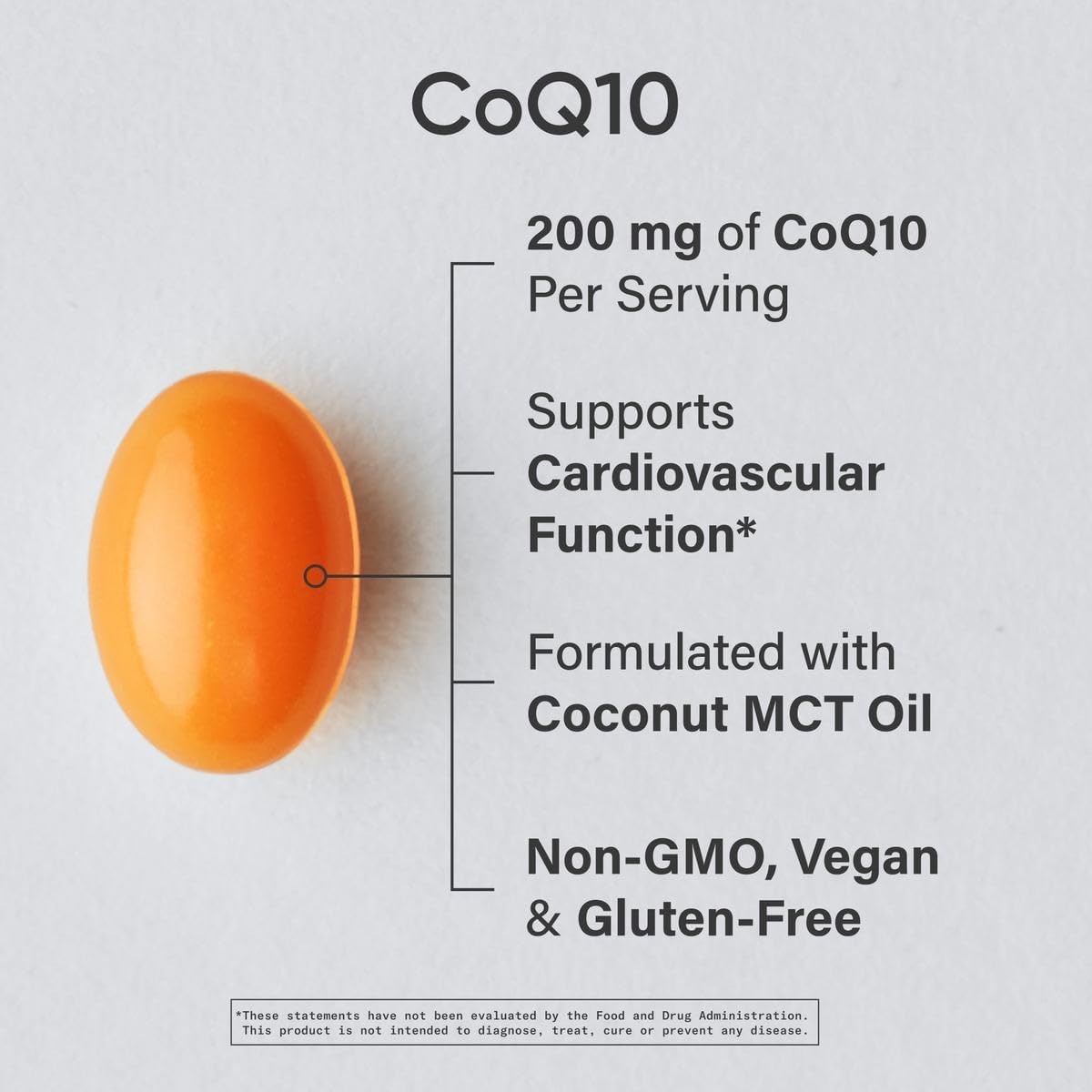 Sports Research CoQ10 200mg Capsules – Premium Coenzyme 10 Supplement with Coconut MCT Oil – Vegan Certified, Non-GMO Verified & Gluten Free – 90 Veggie Softgels(90 Count (Pack of 1))