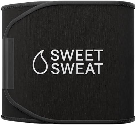 Sports Research® Waist Trimmer Pack – Sweet Sweat Waist Trimmer Extra-Coverage (Medium) & Tropical Workout Enhancer Roll-On Gel (6.4oz)