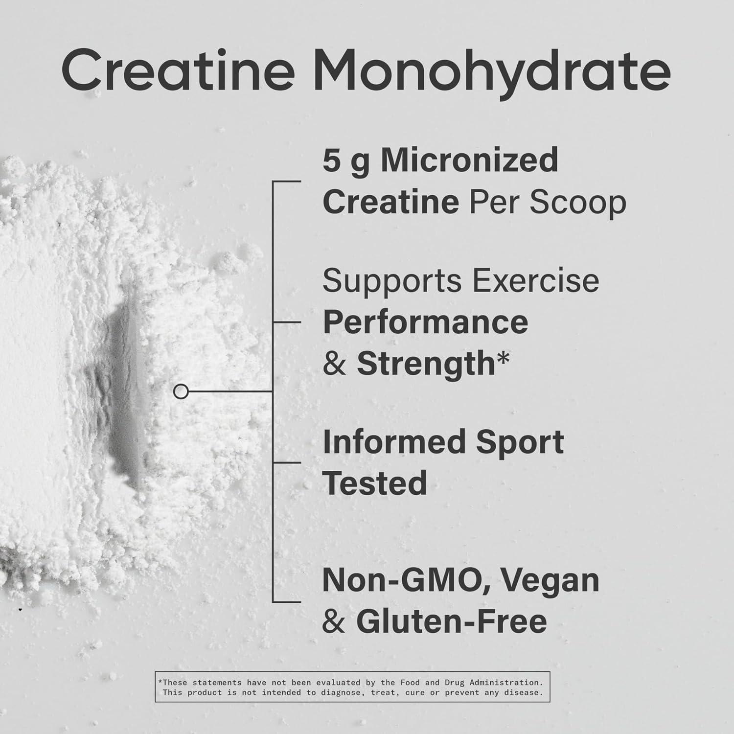 Sports Research Creatine Monohydrate – Gain Lean Muscle, Improve Performance and Strength and Support Workout Recovery – 5 g Micronized Creatine – 10.58 oz(2.2 Pound (Pack of 2))