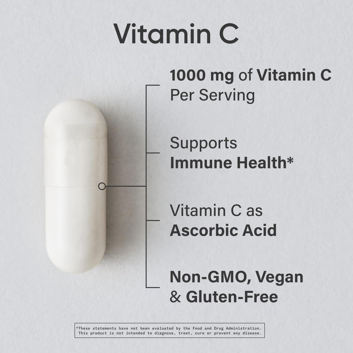 Sports Research­® Vitamin C Gummies | 500 mg Vitamin C | Sugar Free, Gelatin Free, Vegan Certified & Non-GMO Tested | Immune & Antioxidant Support 60 Gummies(Non-GMO Capsules)