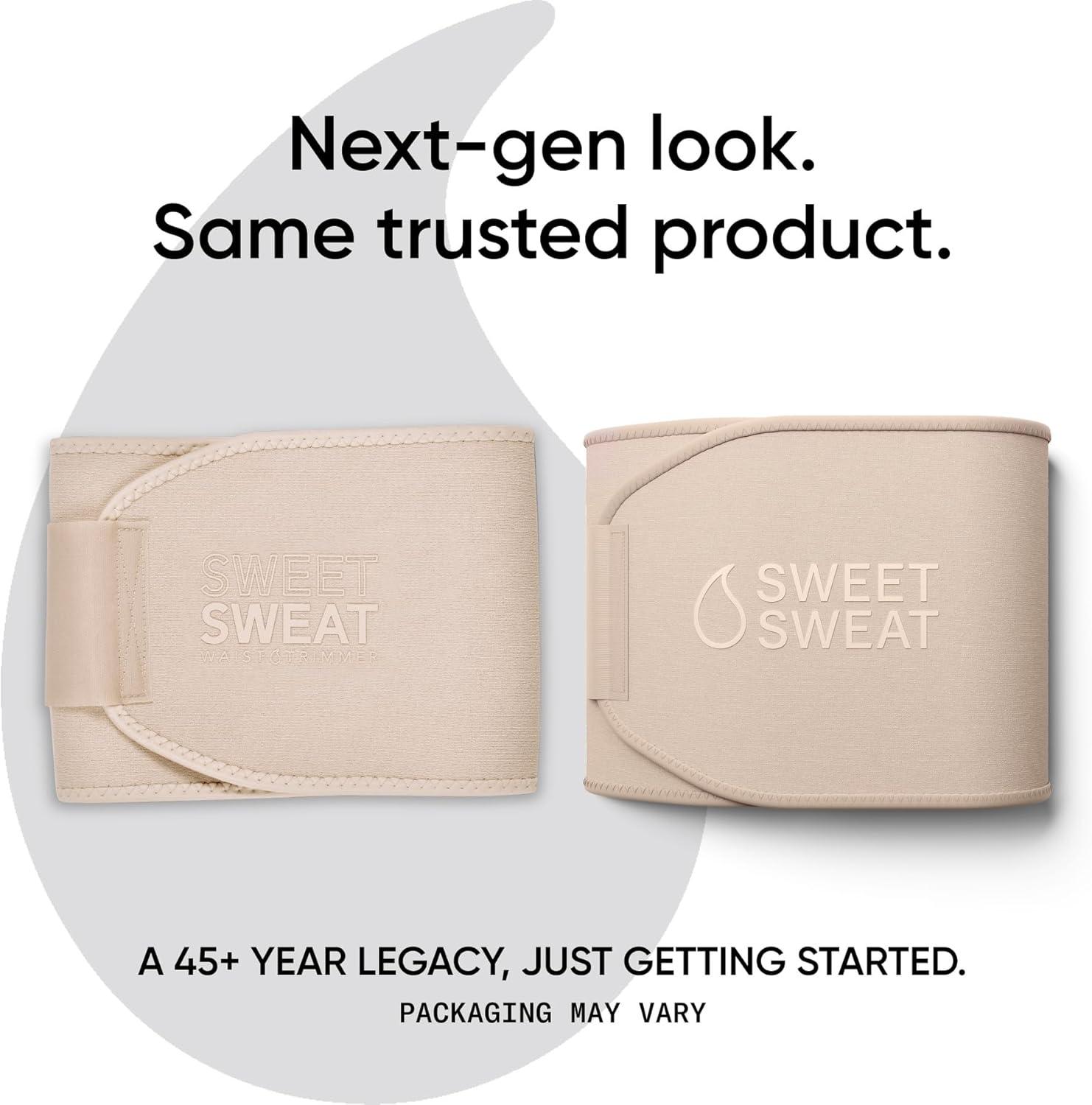 Sweet Sweat Waist Trimmer Toned Series – Premium Sweat Enhancing Fitness Belt for Women & Men – 5 Adjustable Sizes(Quartz)