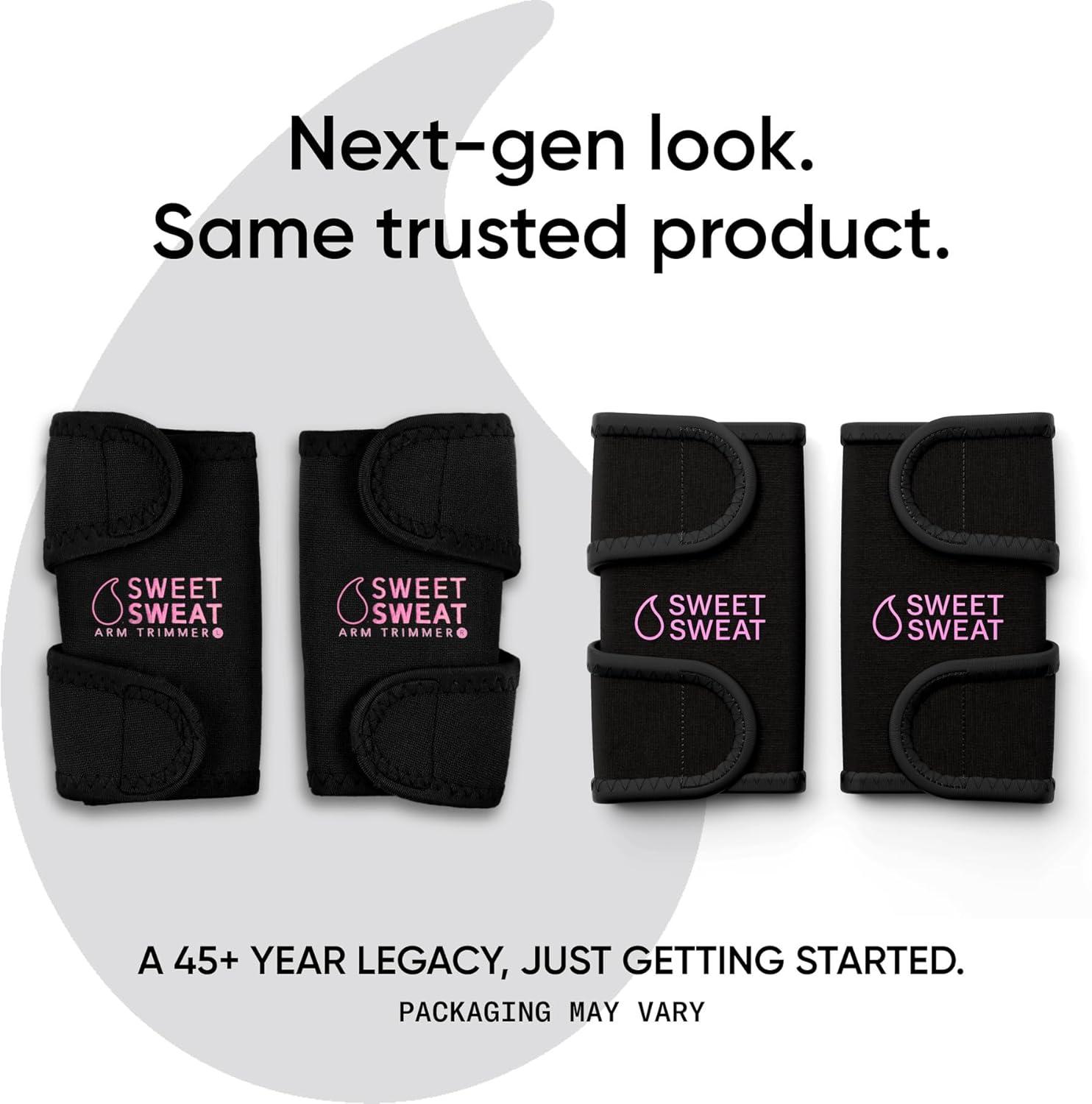 Sports Research Sweet Sweat® Arm Trimmers – Premium Sweat-Enhancing Arm Wraps for Women & Men – 3 Adjustable Sizes