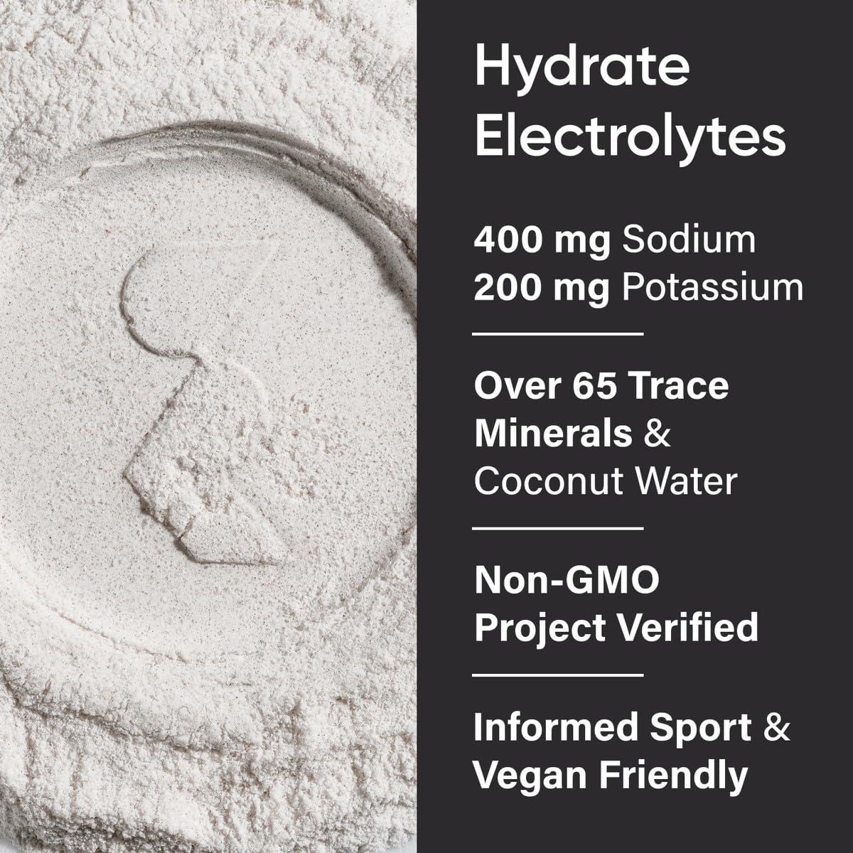 Sports Research Hydrate Electrolytes Powder Packets – Sugar-Free & Naturally Flavored with Vitamins, Minerals, and Coconut Water – Supports Hydration – 16 Packets – Passion Fruit(Raspberry Lemonade)